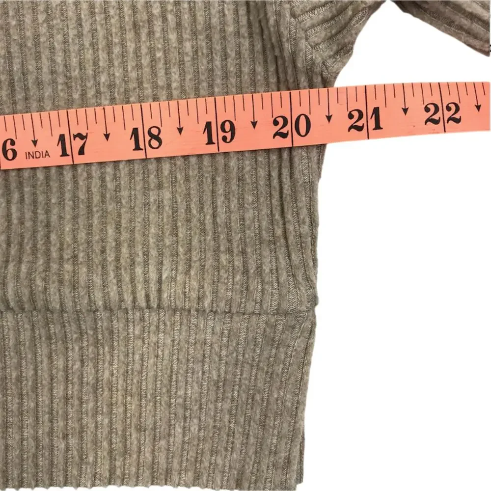 ALO YOGA Muse Ribbed Knit Cropp Hoodie Sz S Athletic Everyday Outdoor City Chic